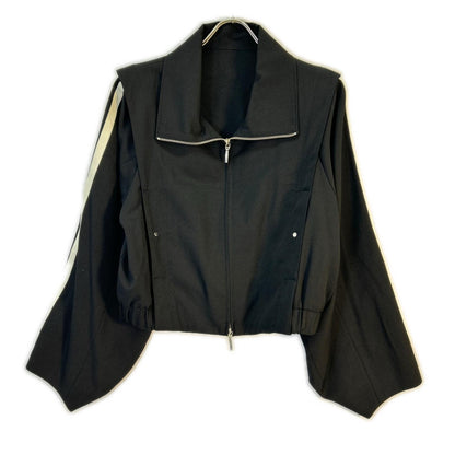 Adam et Rope アダムエロペ 24SS ブラック サイドラインブルゾン ジャケット