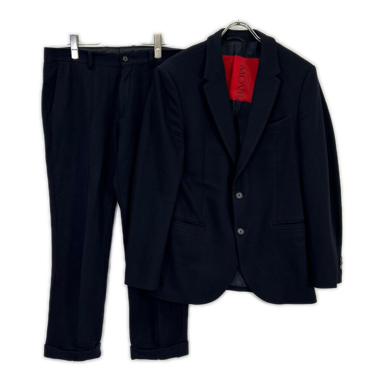 BLACK WOOL JACKET PANTS SET UP SUIT SET UP 46/48 Men's