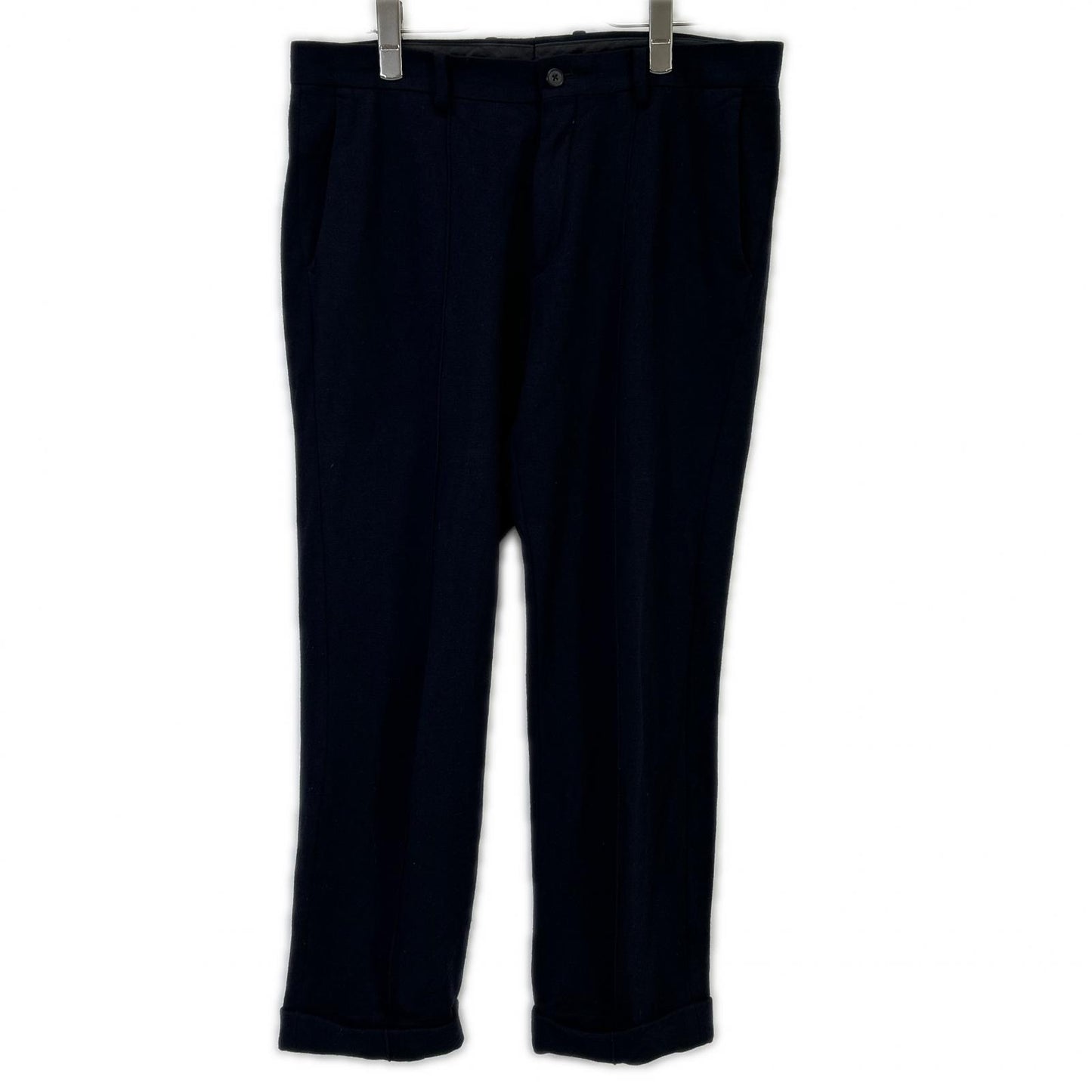 BLACK WOOL JACKET PANTS SET UP SUIT SET UP 46/48 Men's