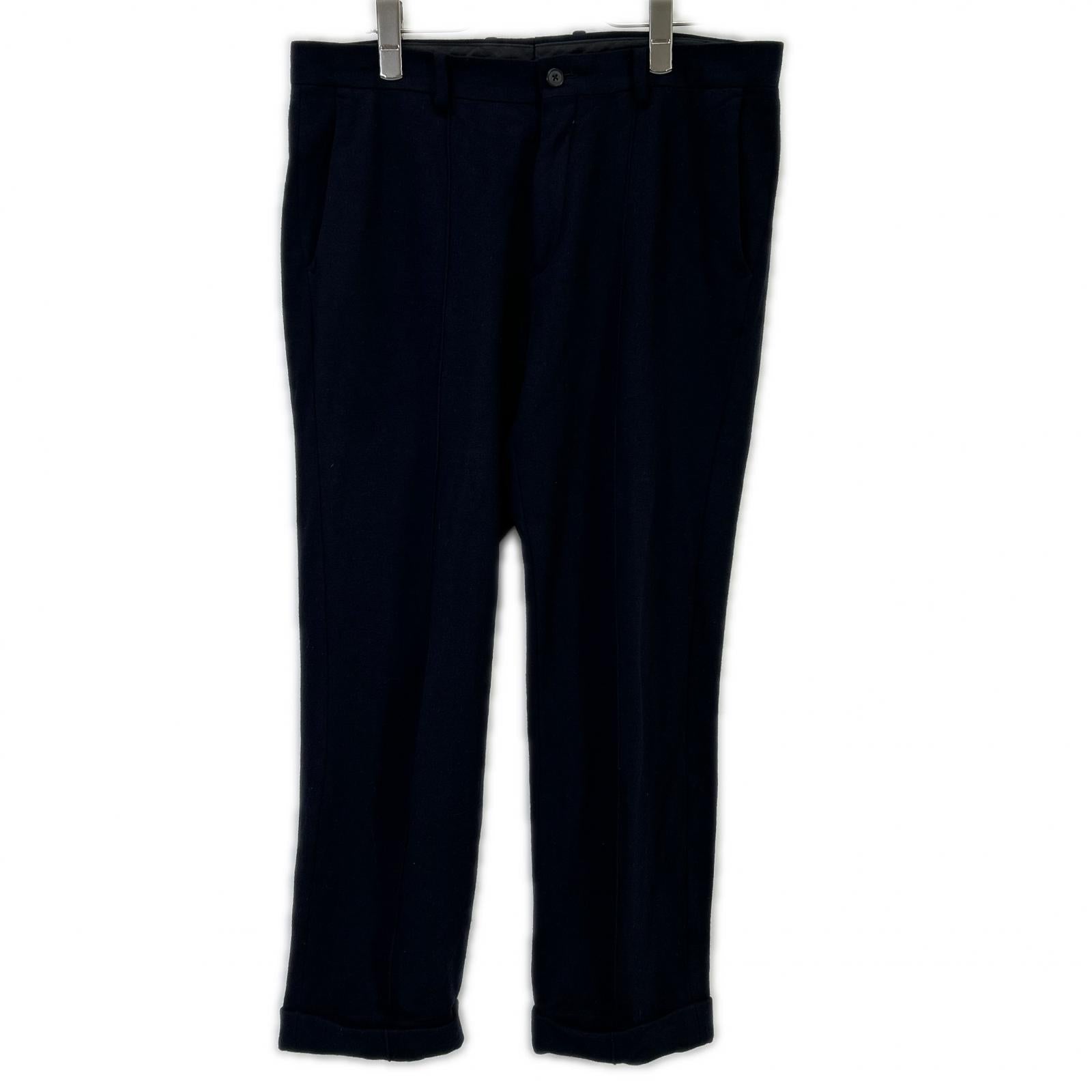 BLACK WOOL JACKET PANTS SET UP SUIT SET UP 46/48 Men's