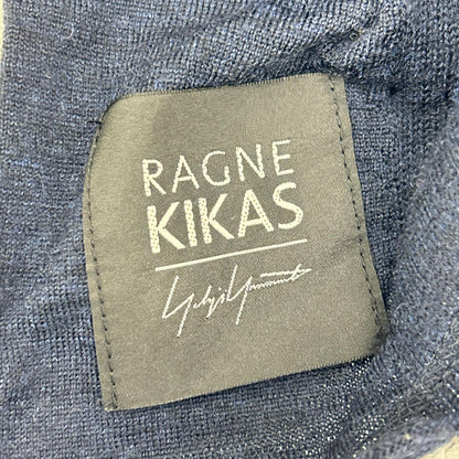 Y's x RAGNE KIKAS NC-T21-173 海军蓝 羊毛 不对称针织上衣 上衣