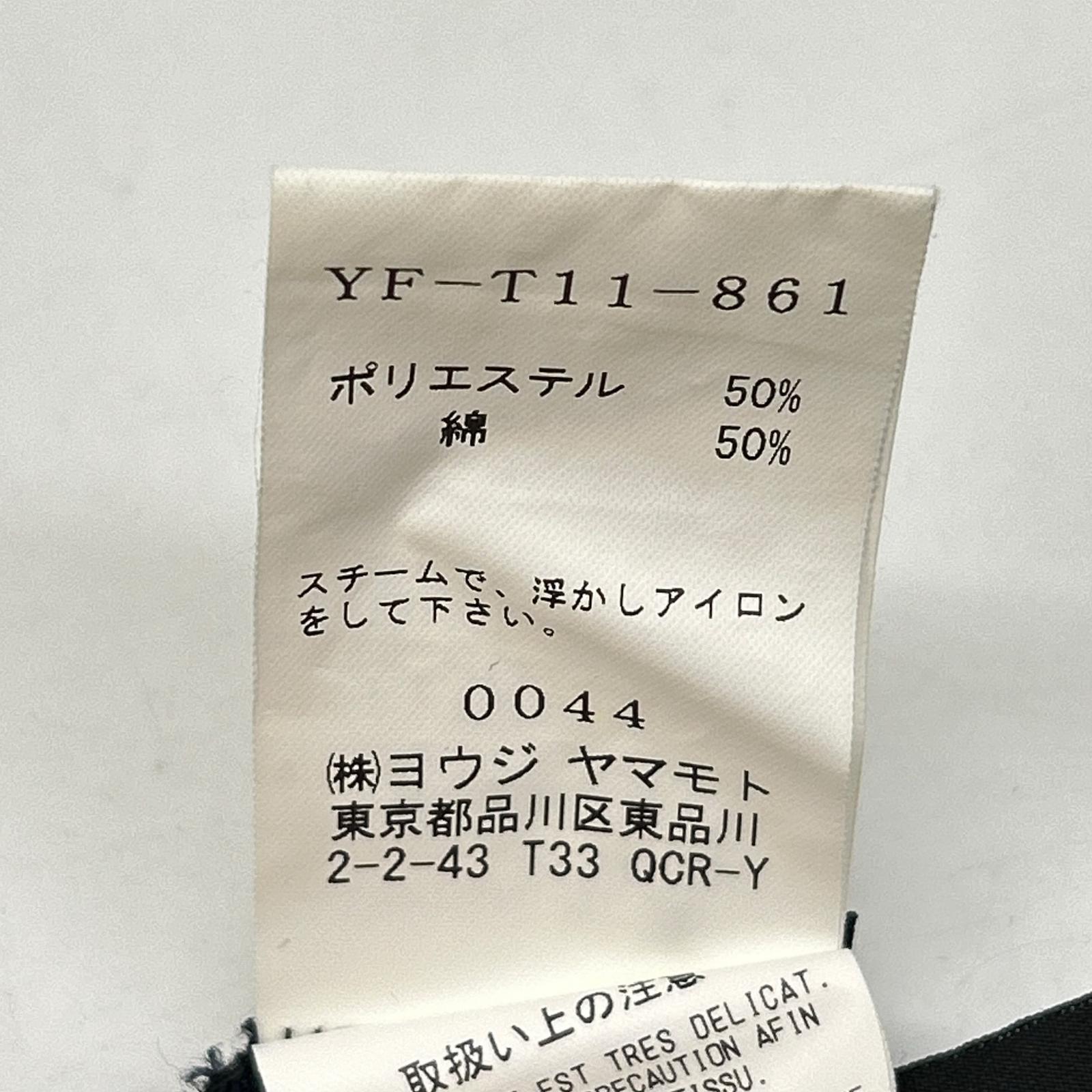 YF-T11-861 ﾌﾞﾗｯｸ×ﾈｲﾋﾞｰ ﾎﾟﾘｺｯﾄﾝ 変形ﾃﾞｻﾞｲﾝﾄｯﾌﾟｽ トップス 2 レディース