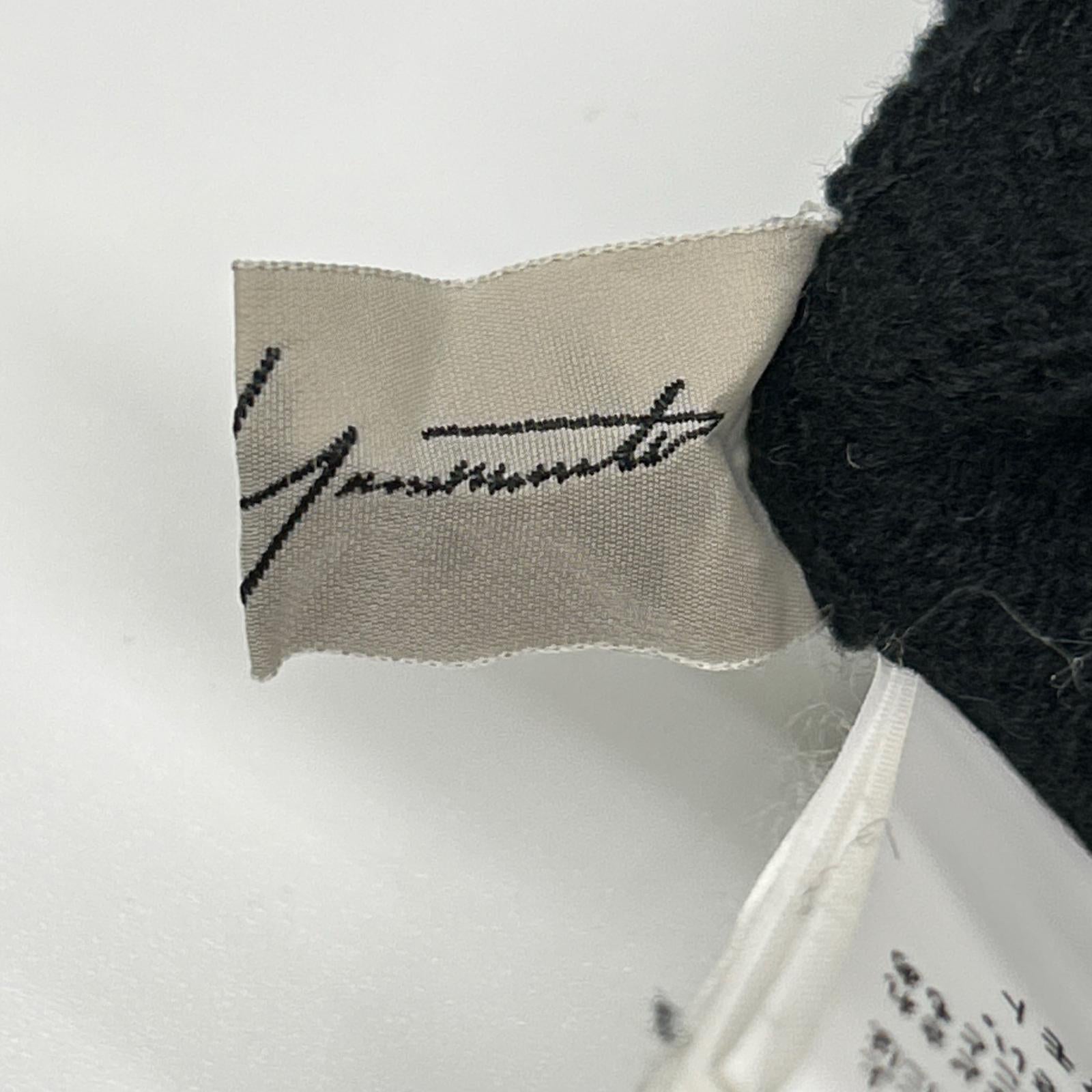 Yohji Yamamoto ヨウジヤマモト FC-K23-188 ブラック 刺繍デザイン ロングニットトップス トップス