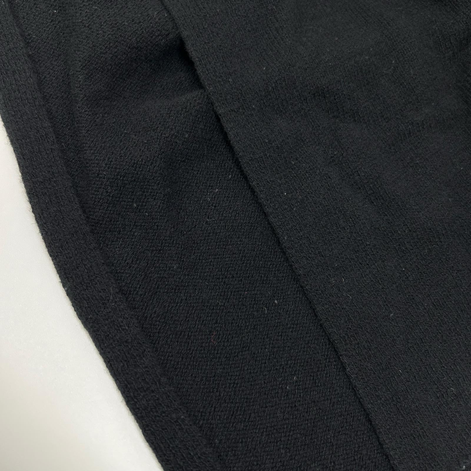 Yohji Yamamoto ヨウジヤマモト FC-K23-188 ブラック 刺繍デザイン ロングニットトップス トップス