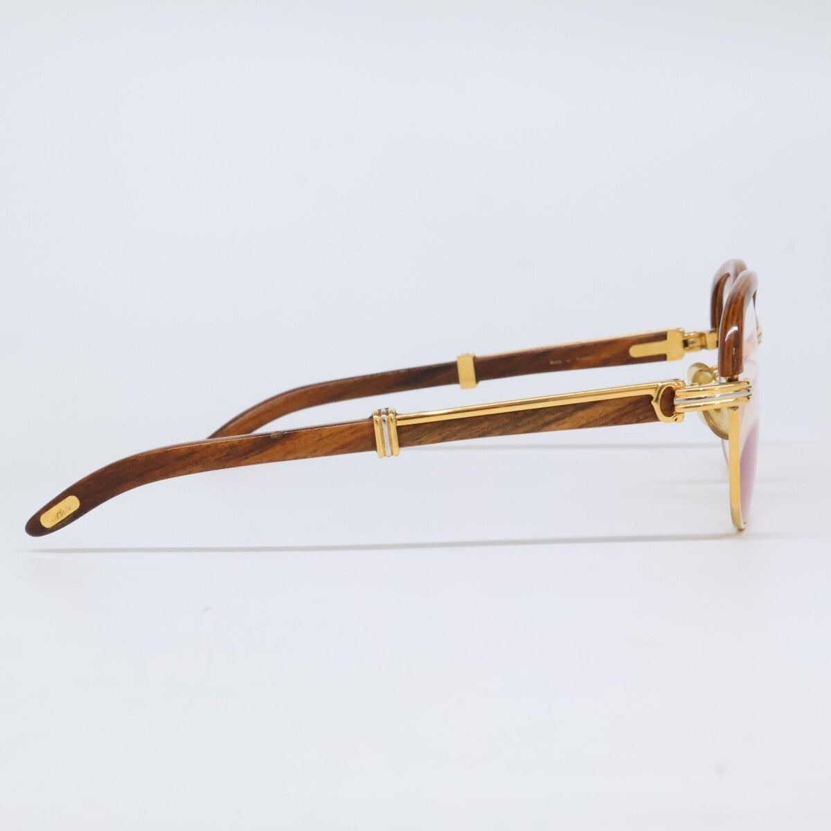 Cartier カルティエ ヴィンテージ ウッドテンプル トリニティ マルメゾン メガネ 眼鏡