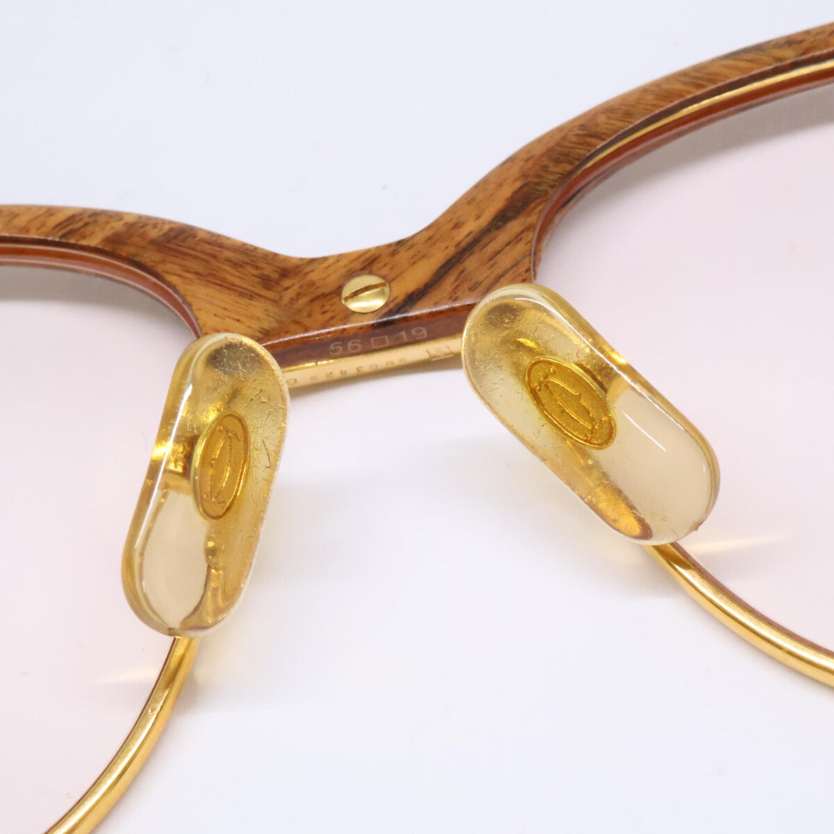 Cartier カルティエ ヴィンテージ ウッドテンプル トリニティ マルメゾン メガネ 眼鏡
