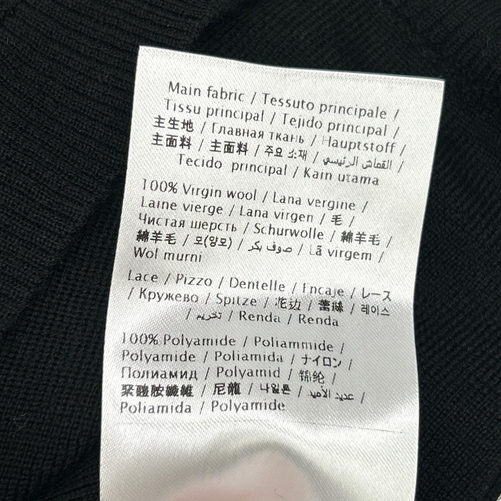 WR0KC09W 黑色 羊毛 高领 针织 上衣 女式 M码