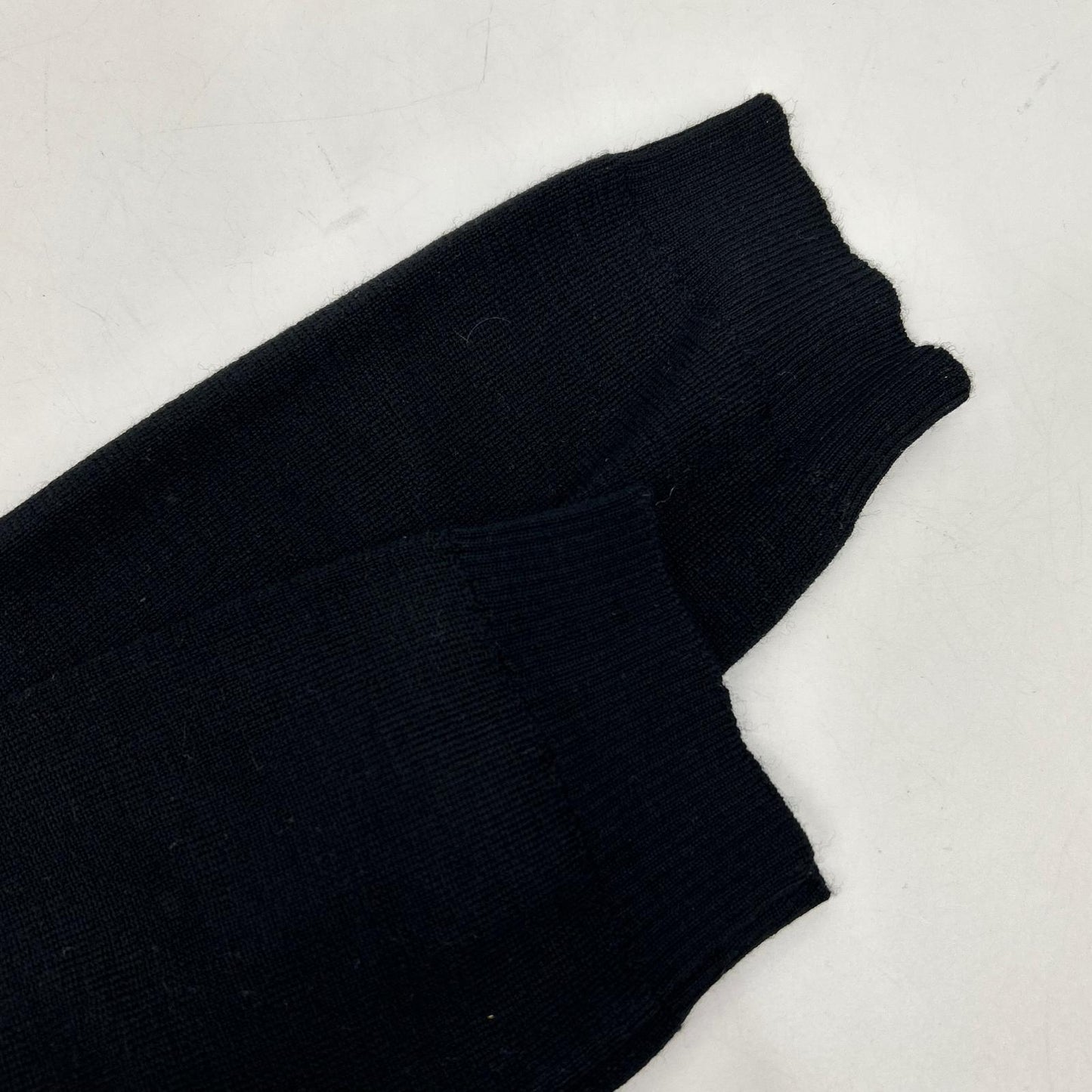 WR0KC09W 黑色 羊毛 高领 针织 上衣 女式 M码