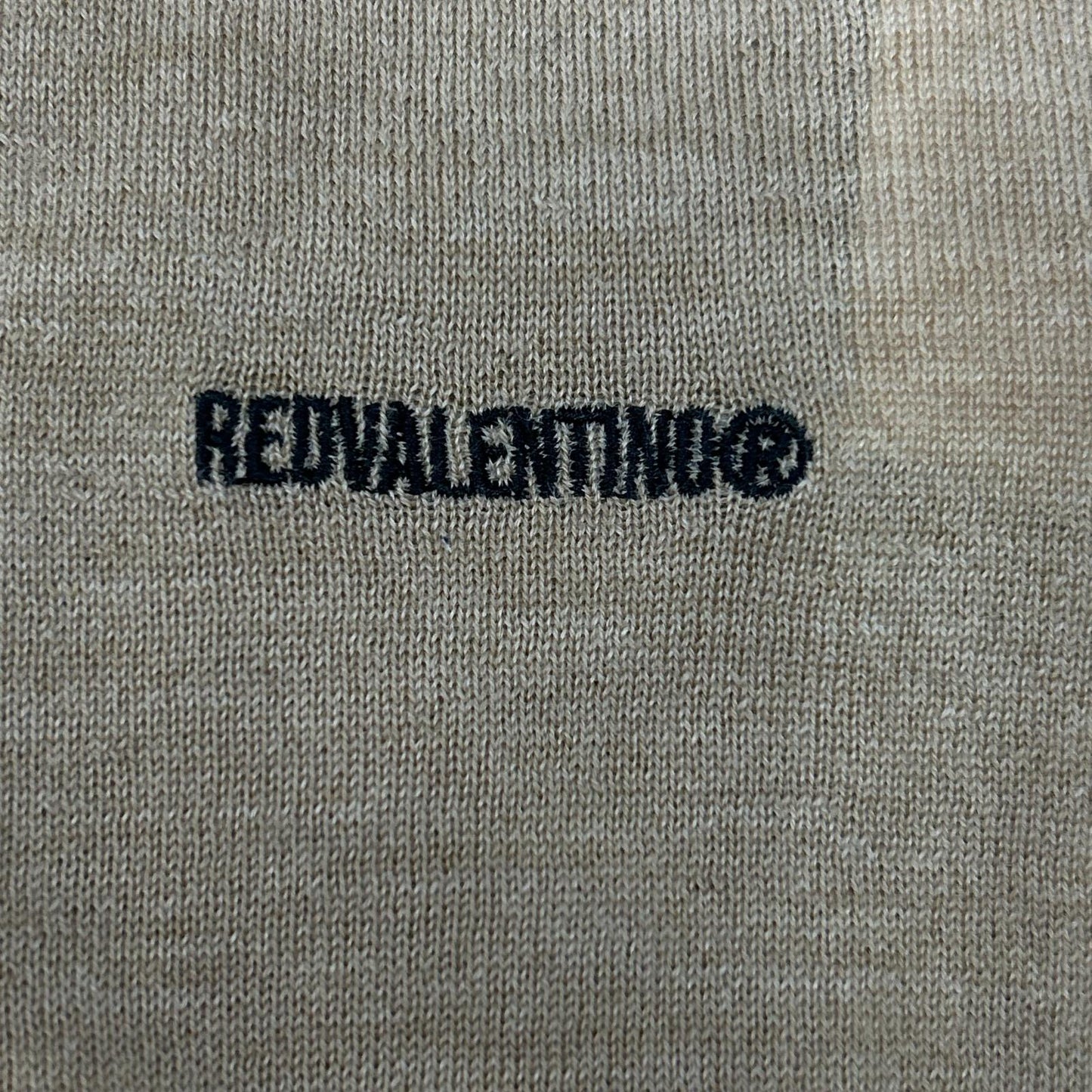 RED VALENTINO レッドヴァレンチノ XR3KC09J ブラウン ウール×カシミヤ レースカラー ニット トップス