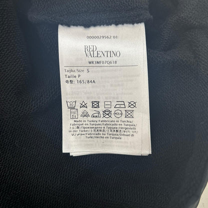 RED VALENTINO 红色华伦天奴 WR3MF07Q61B 黑色蝴蝶结套头衫 上衣