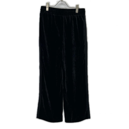 WR3RBE65601 Black Rayon x Silk Velour Pants Bottoms 40 Women's