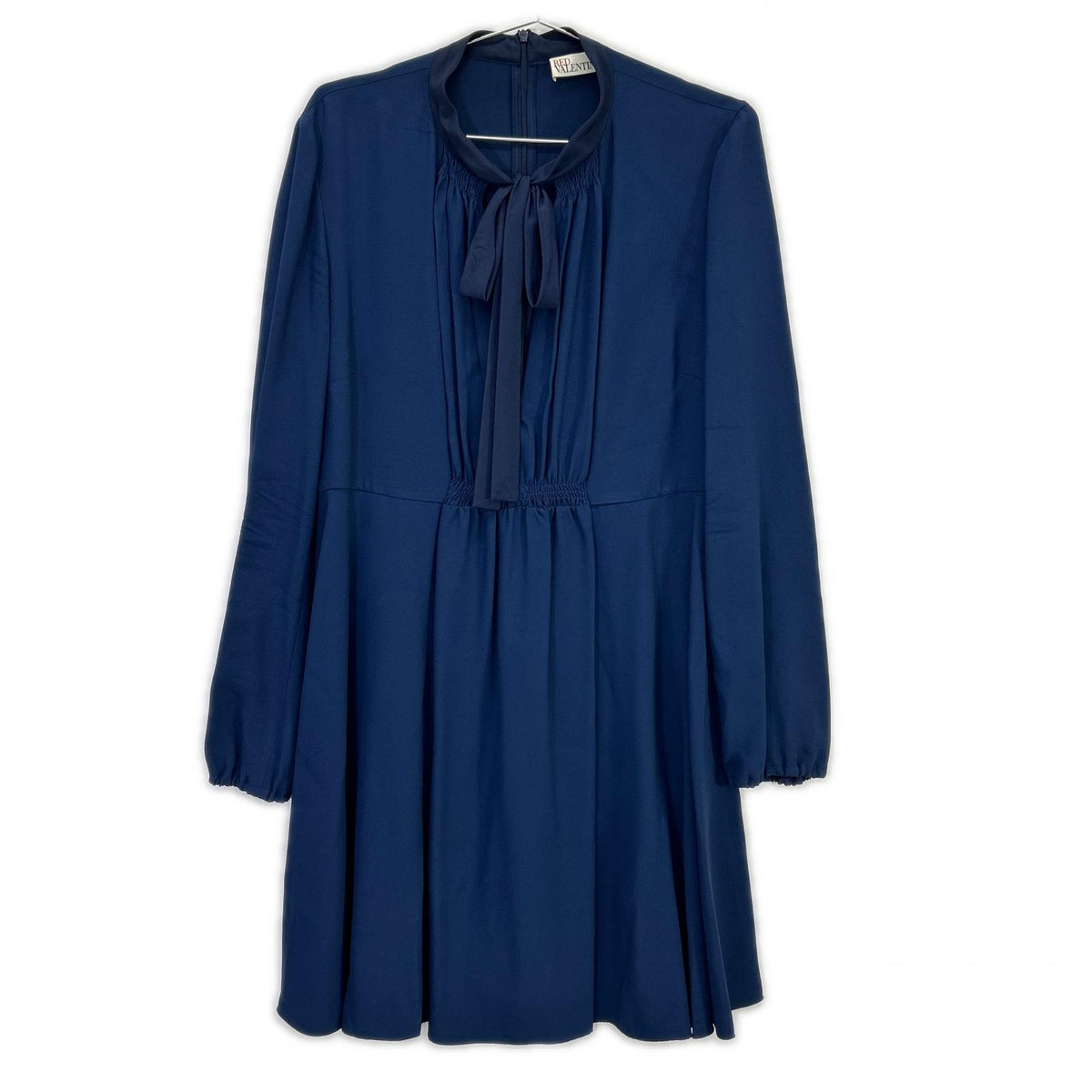 RED VALENTINO レッドヴァレンチノ QR0VA7P001U ネイビー アセテート ワンピース ワンピース