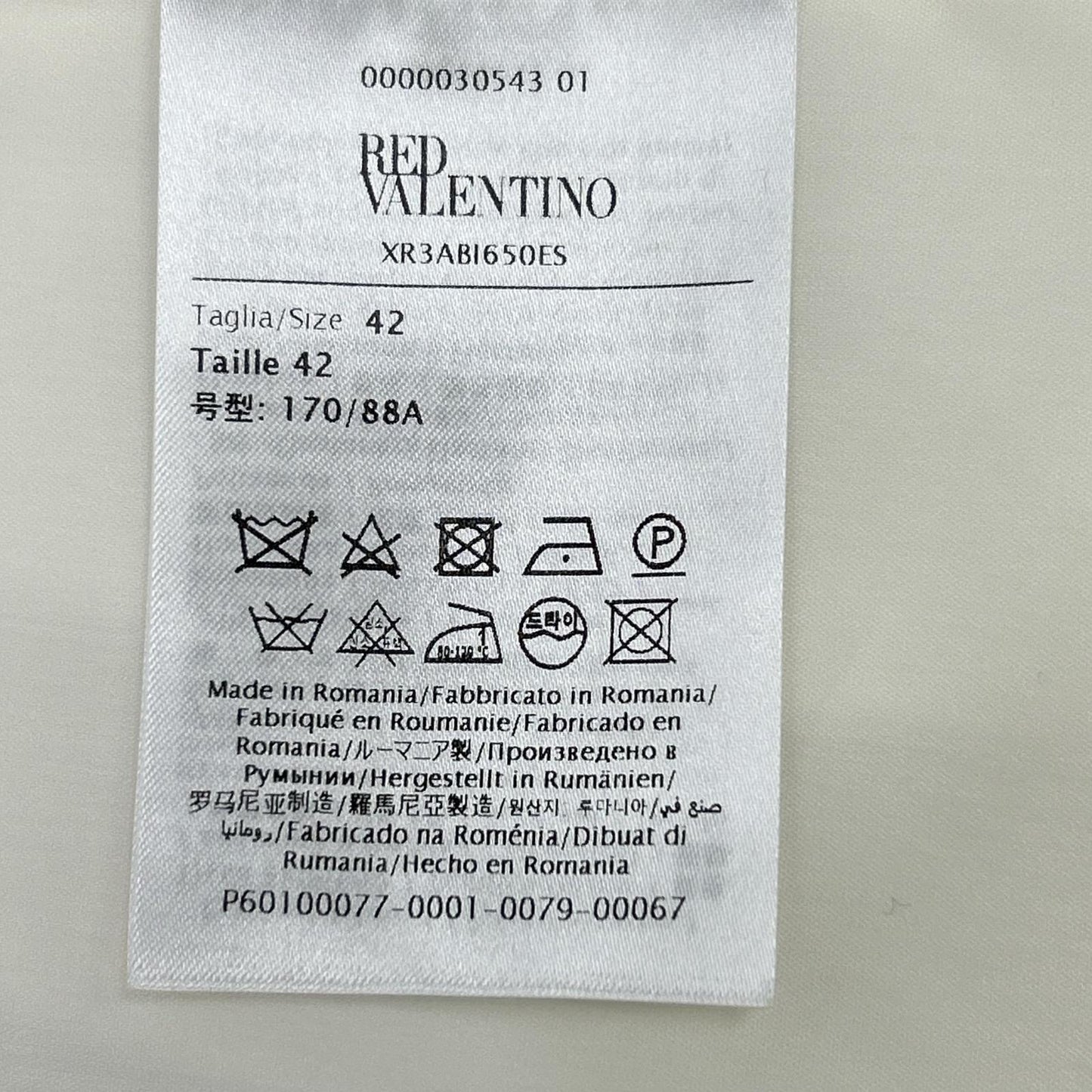 XR3ABI65 白色 棉 领结 衬衫 上衣 42 女士