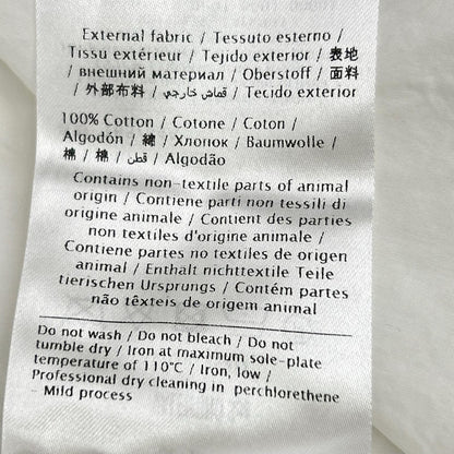 SR0AB1Z54J2 白色 纯棉 荷叶边 长袖衬衫 上衣 40 女式