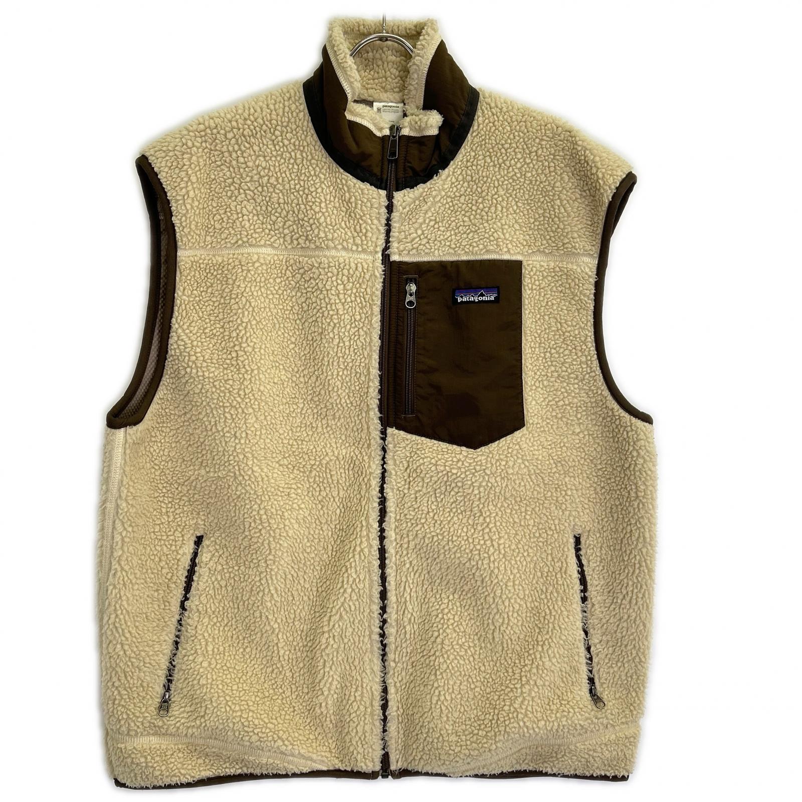 patagonia 巴塔哥尼亚 23069F9 象牙白×棕色 Classic Retro-X 抓绒马甲 上衣