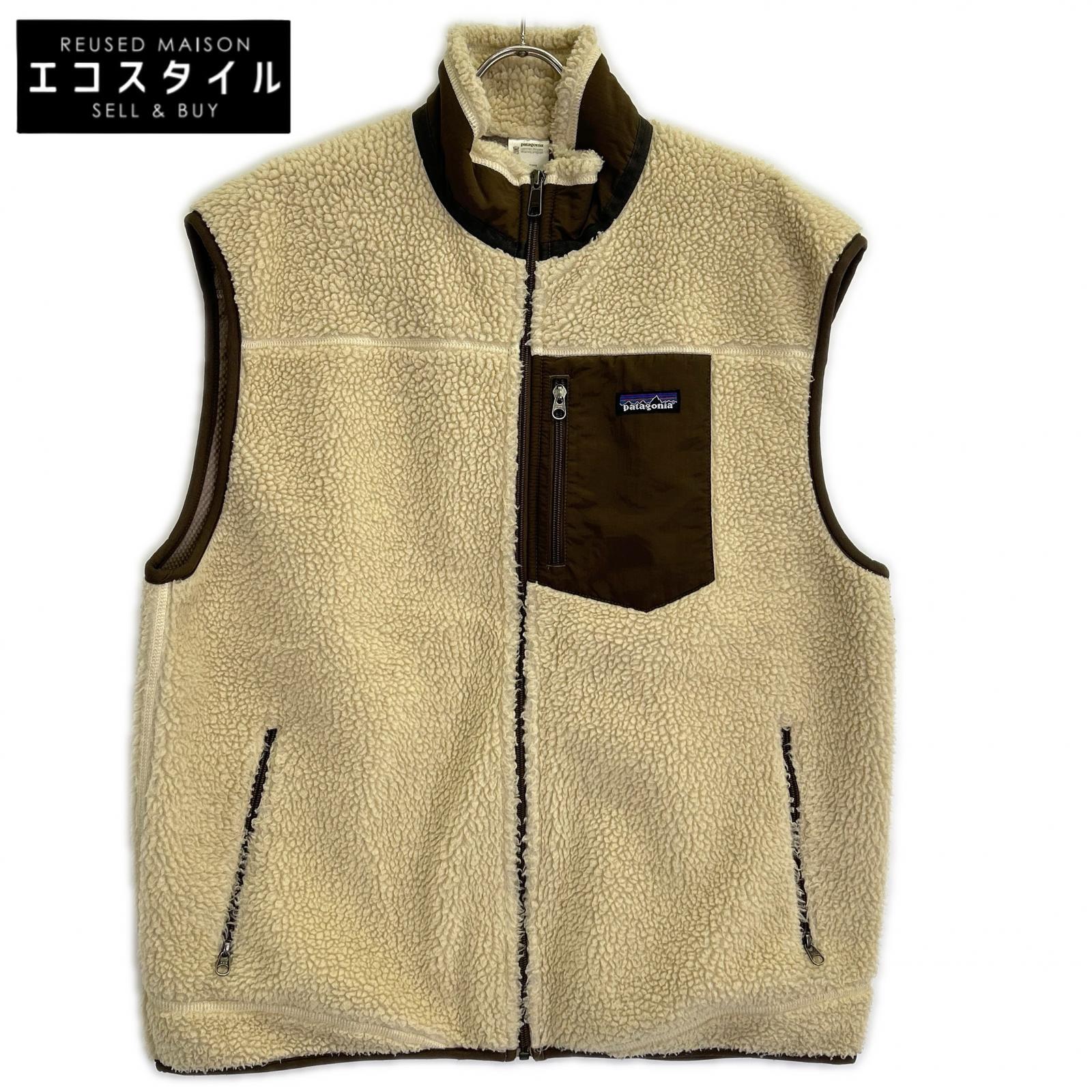 patagonia 巴塔哥尼亚 23069F9 象牙白×棕色 Classic Retro-X 抓绒马甲 上衣