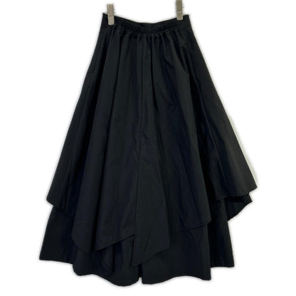 UN3D. UNTHREED 529900700101-05 黑色 ASYMME LAYERED PT 半身裙