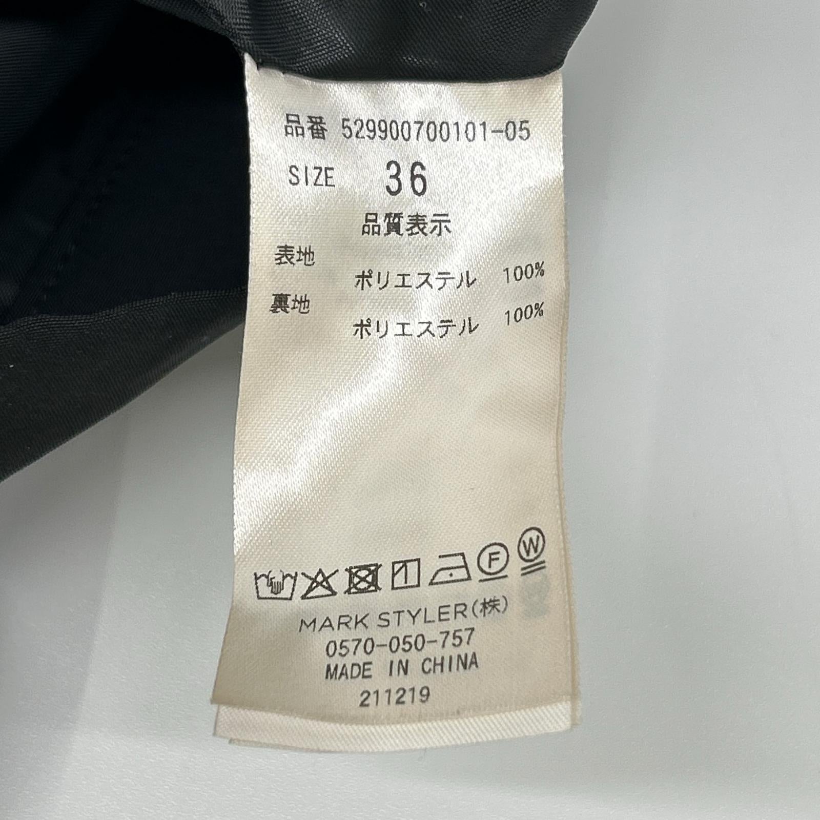 UN3D. UNTHREED 529900700101-05 黑色 ASYMME LAYERED PT 半身裙