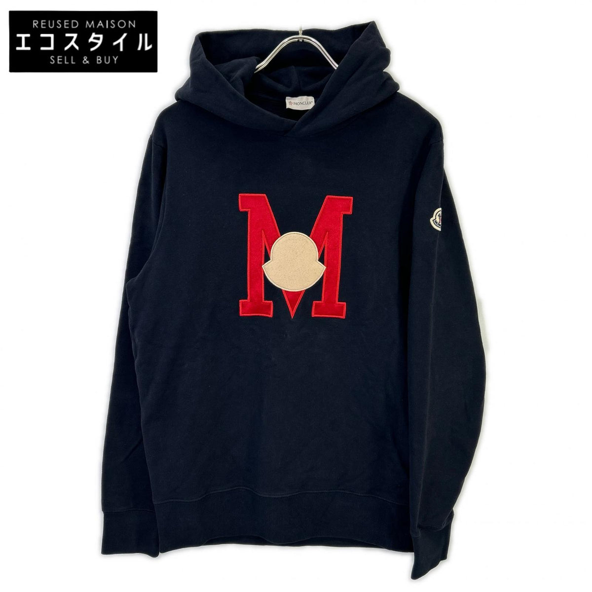 MONCLER J10918G00012 23 Domestic FELPA Logo Hoodie Top