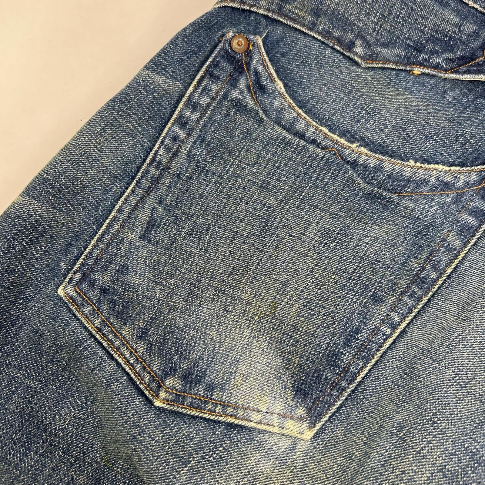 RRL ダブルアールエル USA製 R151RC01 ダメージ加工 PIONEER BUCKLE BACK JEANS ボトムス