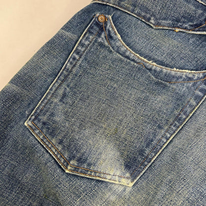 RRL ダブルアールエル USA製 R151RC01 ダメージ加工 PIONEER BUCKLE BACK JEANS ボトムス
