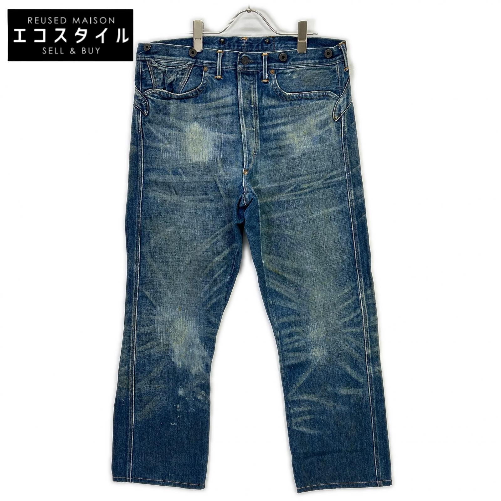 RRL ダブルアールエル USA製 R151RC01 ダメージ加工 PIONEER BUCKLE BACK JEANS ボトムス