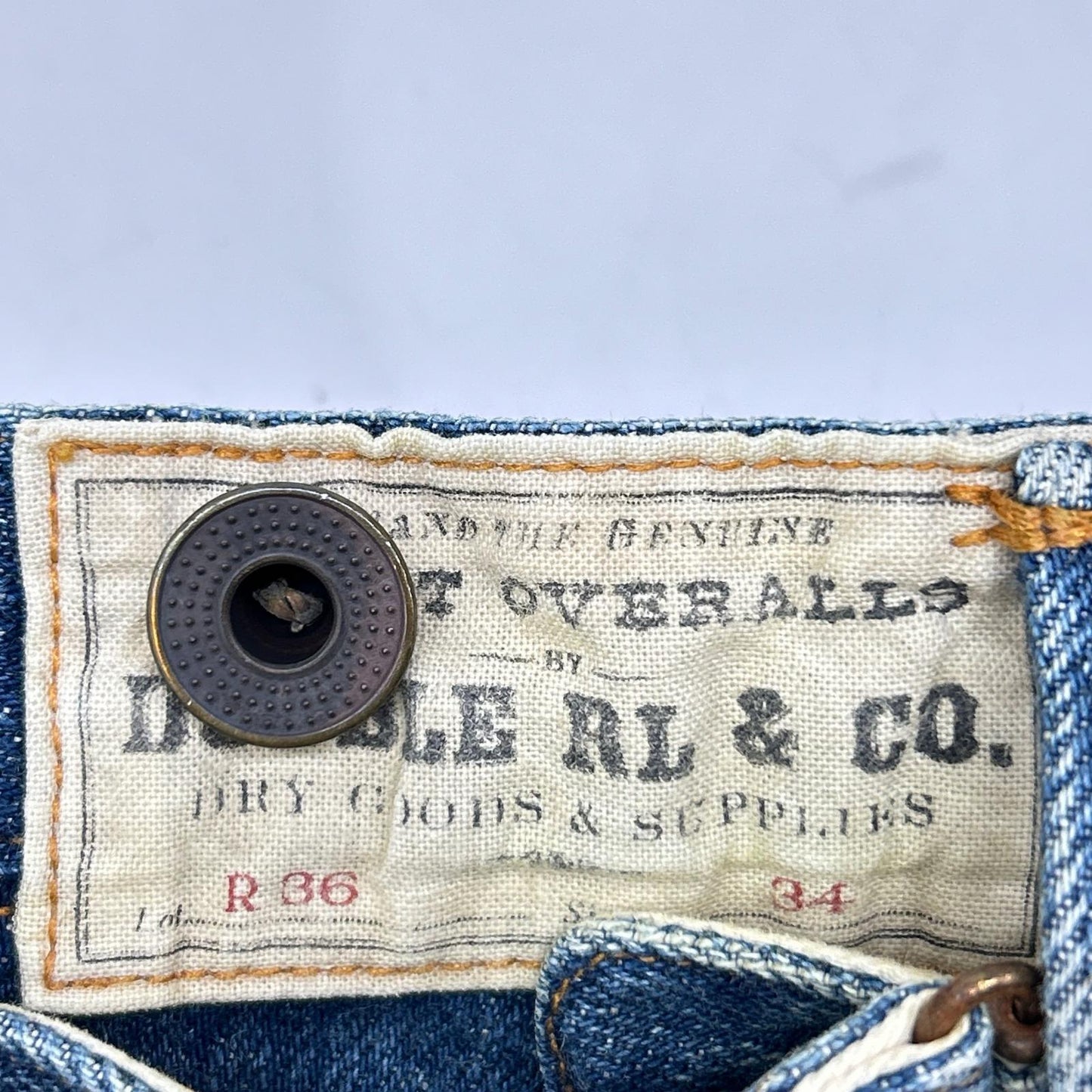 RRL ダブルアールエル USA製 R151RC01 ダメージ加工 PIONEER BUCKLE BACK JEANS ボトムス
