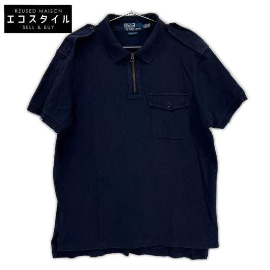 90s CUSTOMFIT Half-Zip Polo Shirt Top L L Men's