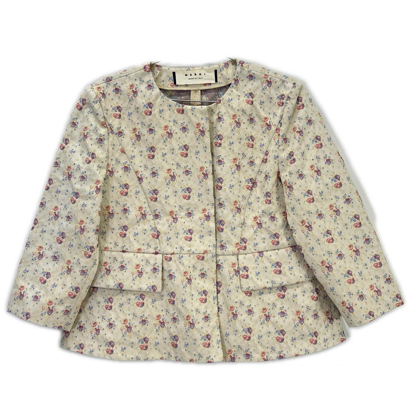 GIMAT15A01TCW33 ｱｲﾎﾞﾘｰ 花柄 ﾉｰｶﾗｰ ｼﾞｬｹｯﾄ ジャケット 42 レディース