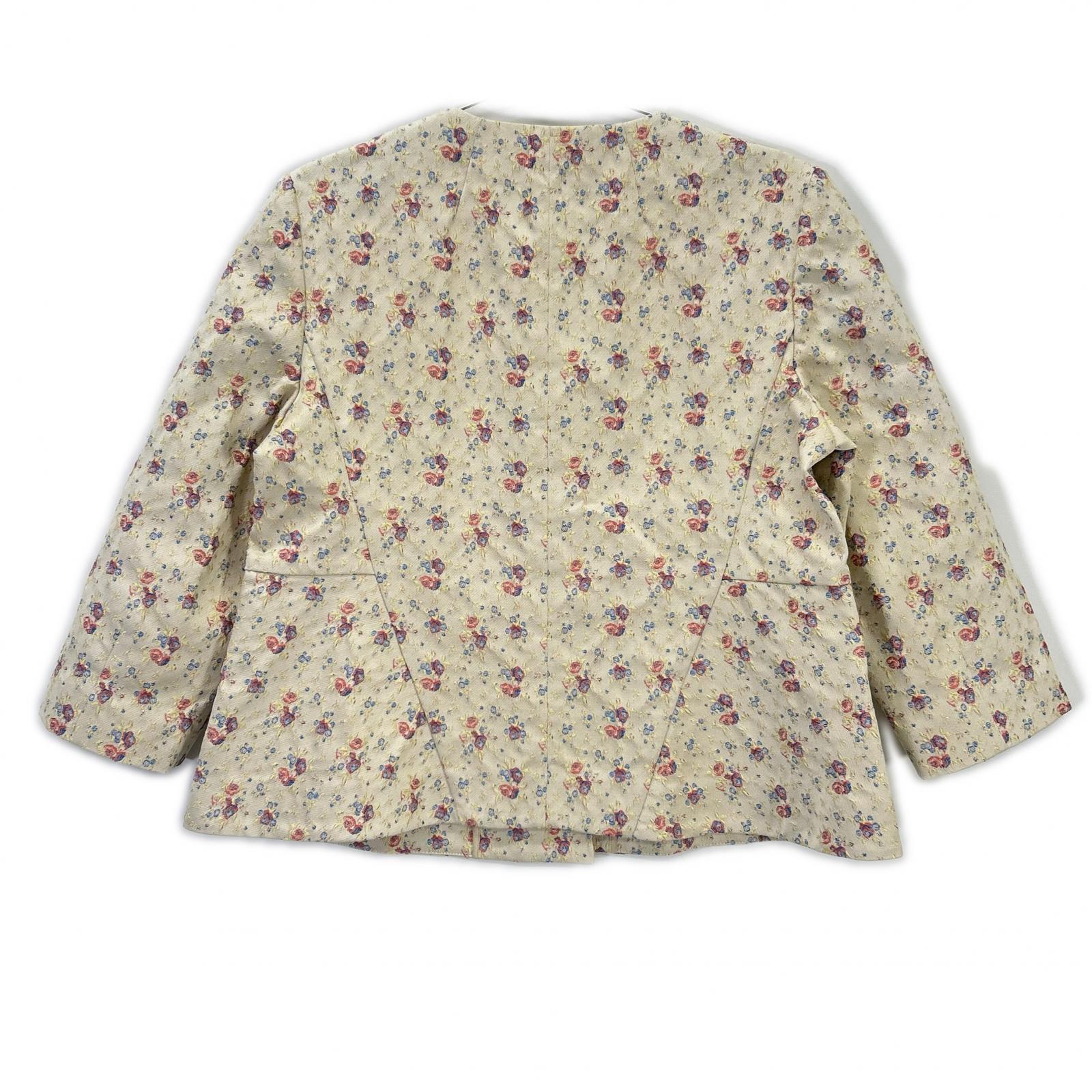 MARNI マルニ GIMAT15A01TCW33 アイボリー 花柄 ノーカラー ジャケット ジャケット