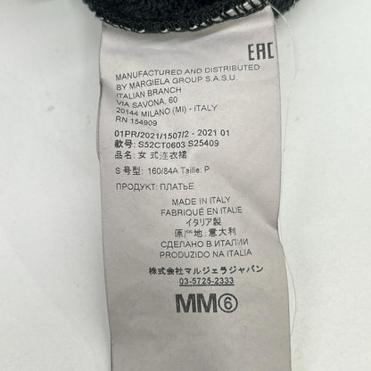 MM6 エムエムシックス 21年 S52CT0603 エンボス オーバーサイズ スウェット ワンピース ワンピース