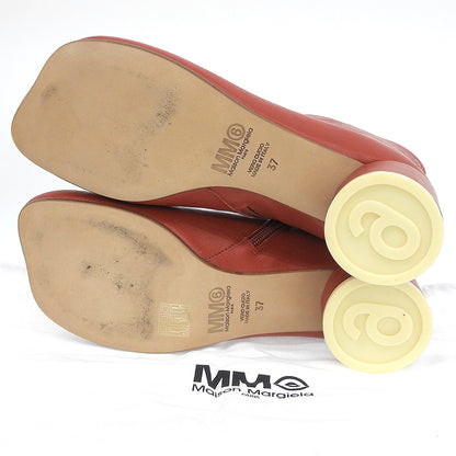 MM6 Maison Margiela Excellent Condition Leather Ankle Boots Shoes Women's Red 37 S59WU0173 Shoes