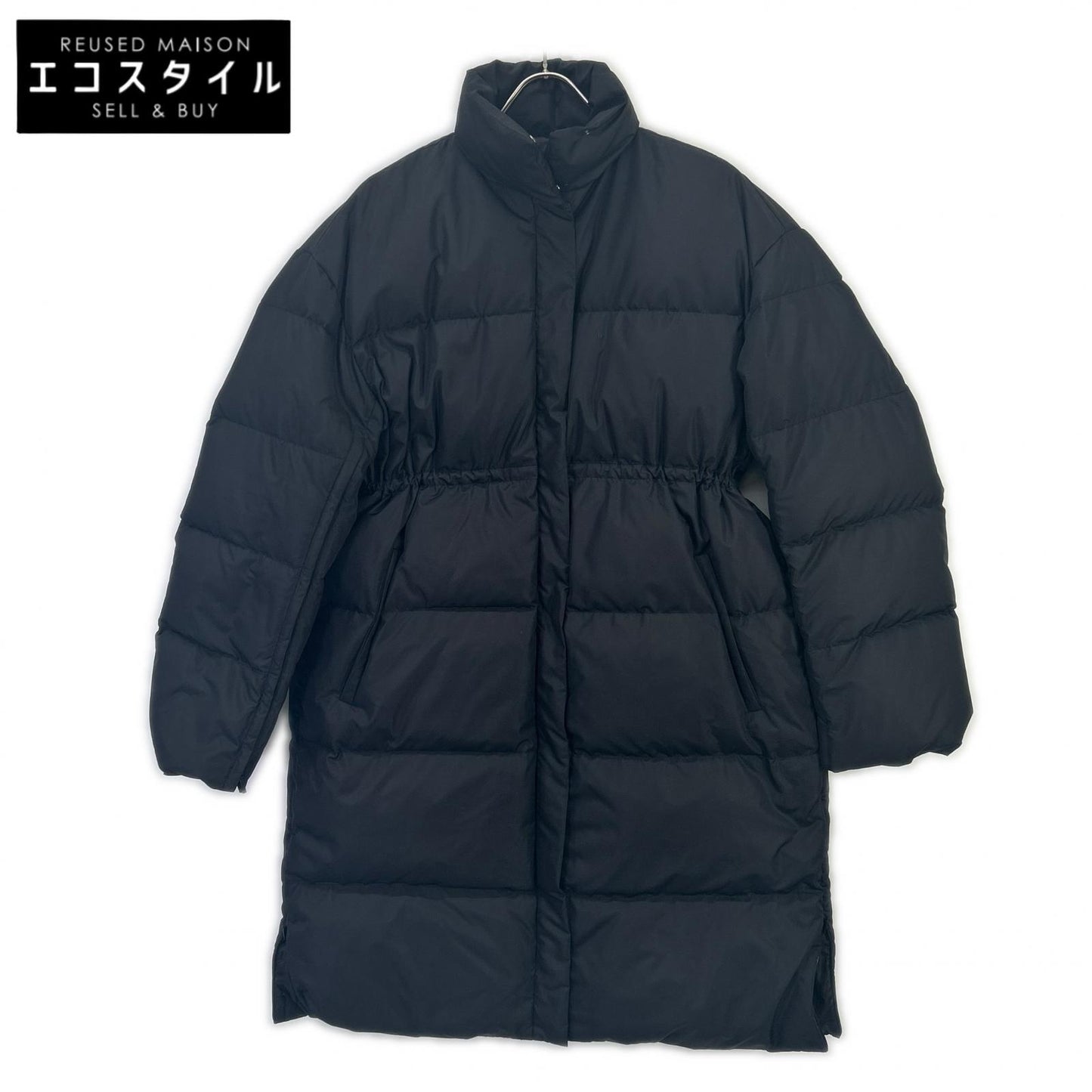 THIRD MAGAZINE A0833FJM501 Black Stand-collar down coat