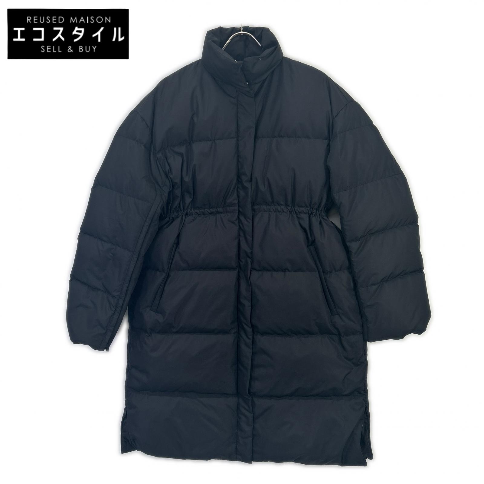 THIRD MAGAZINE A0833FJM501 Black Stand-collar down coat
