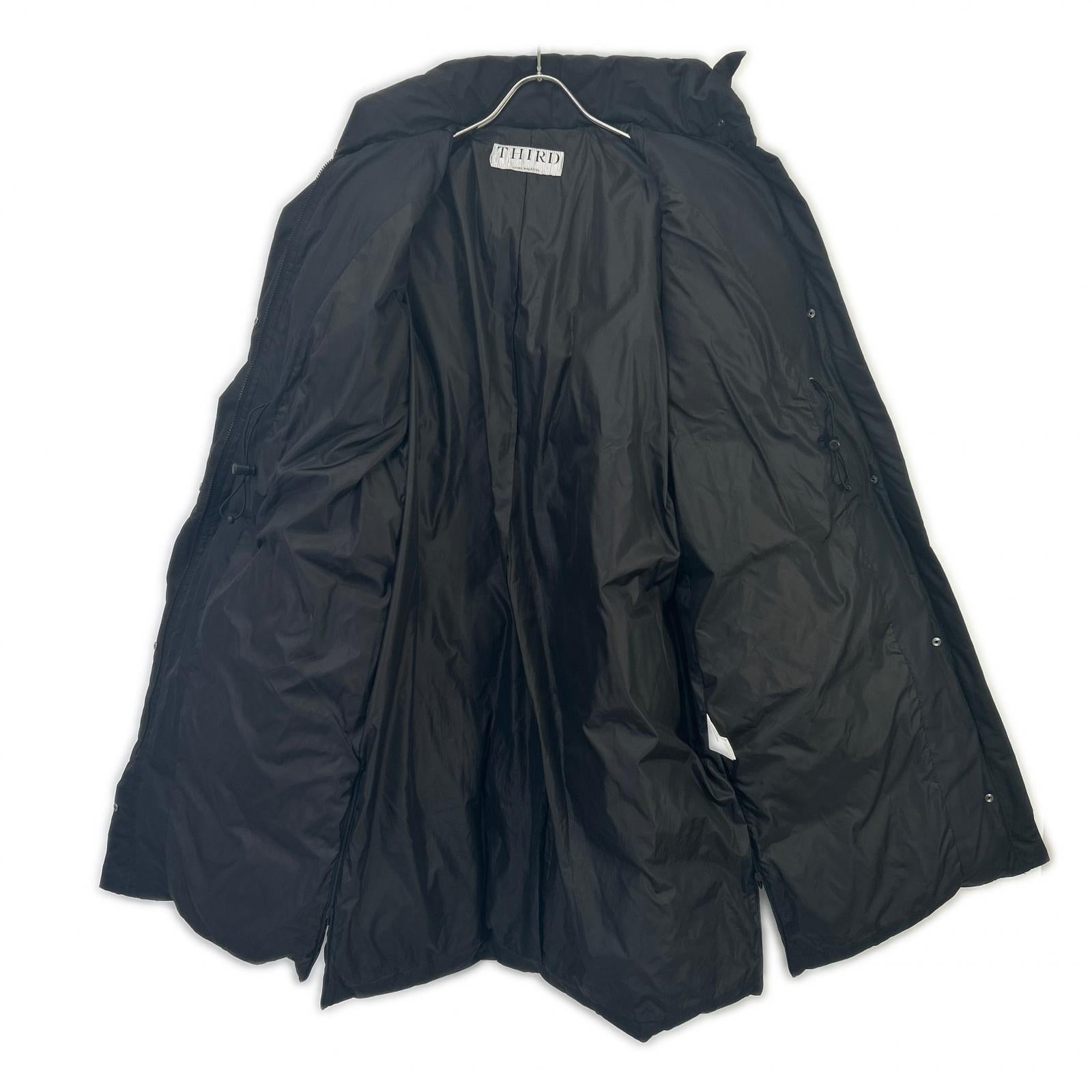 THIRD MAGAZINE A0833FJM501 Black Stand-collar down coat