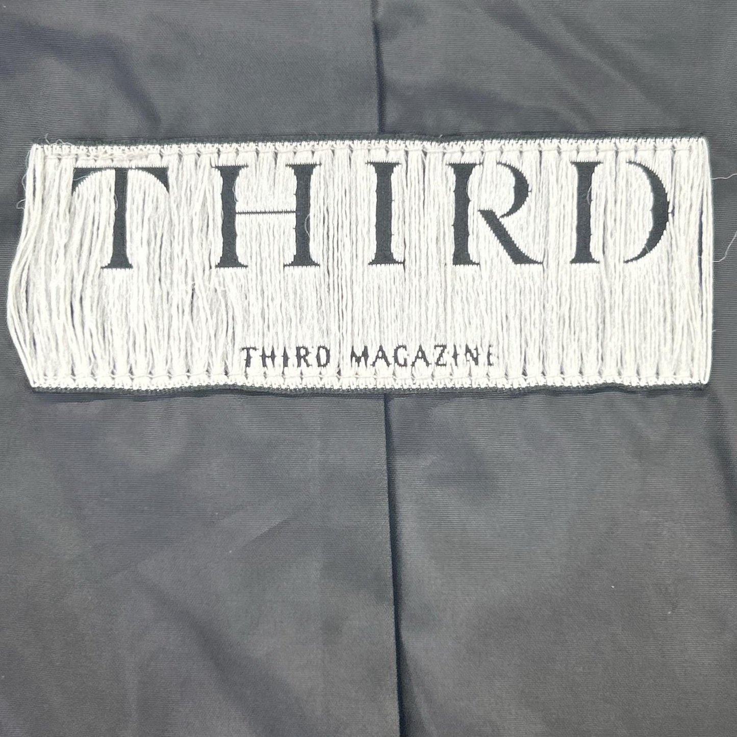 THIRD MAGAZINE A0833FJM501 Black Stand-collar down coat
