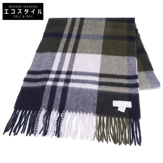 Joshua Ellis [Beautiful] Plaid Cashmere Fringe Muffler