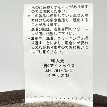 棕色 JOSHUA ELLIS 羊毛 EATER 长款牛角扣大衣 外套 36 男士