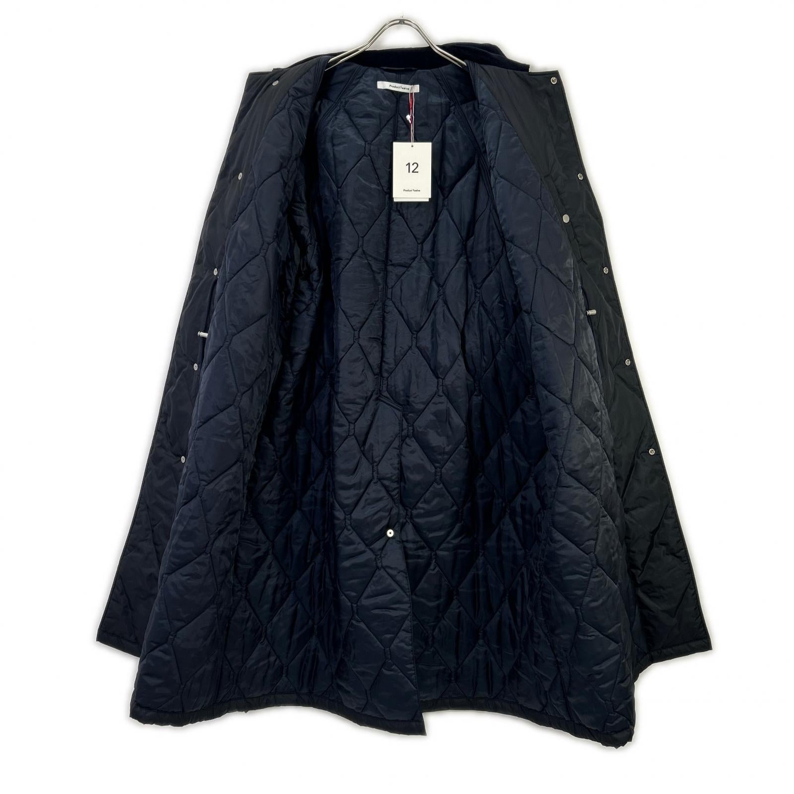 PRODUCT TWELVE プロダクトトゥエルブ 22AW-PC005R 6(ROKU)別注 22AW ネイビー 中綿 ステンカラーコート コート