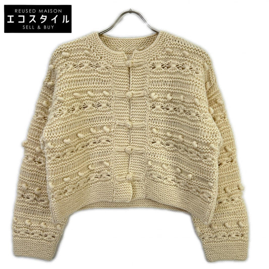 Pheeta for UNITED ARROWS Ivory Clara Short Knit Cardigan Top