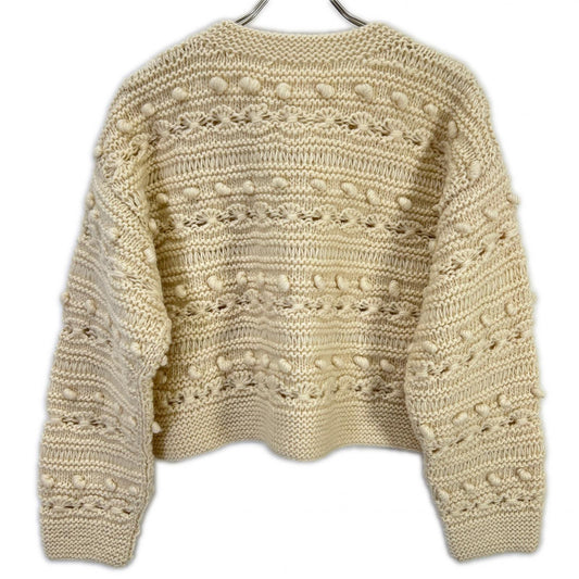 Pheeta for UNITED ARROWS Ivory Clara Short Knit Cardigan Top