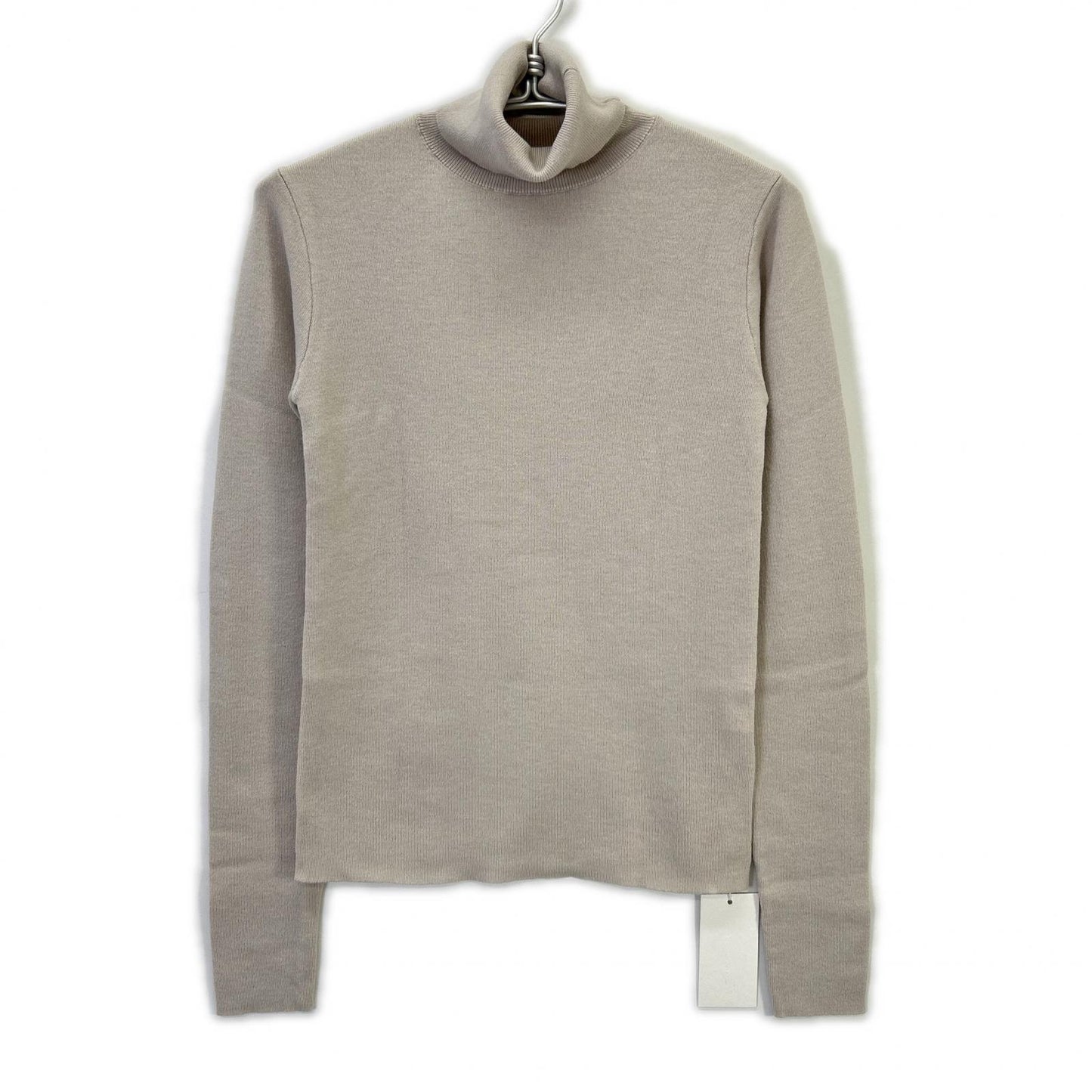 【EVER SERIES】Light Grey Turtleneck Slim Knit Top FREE Women's
