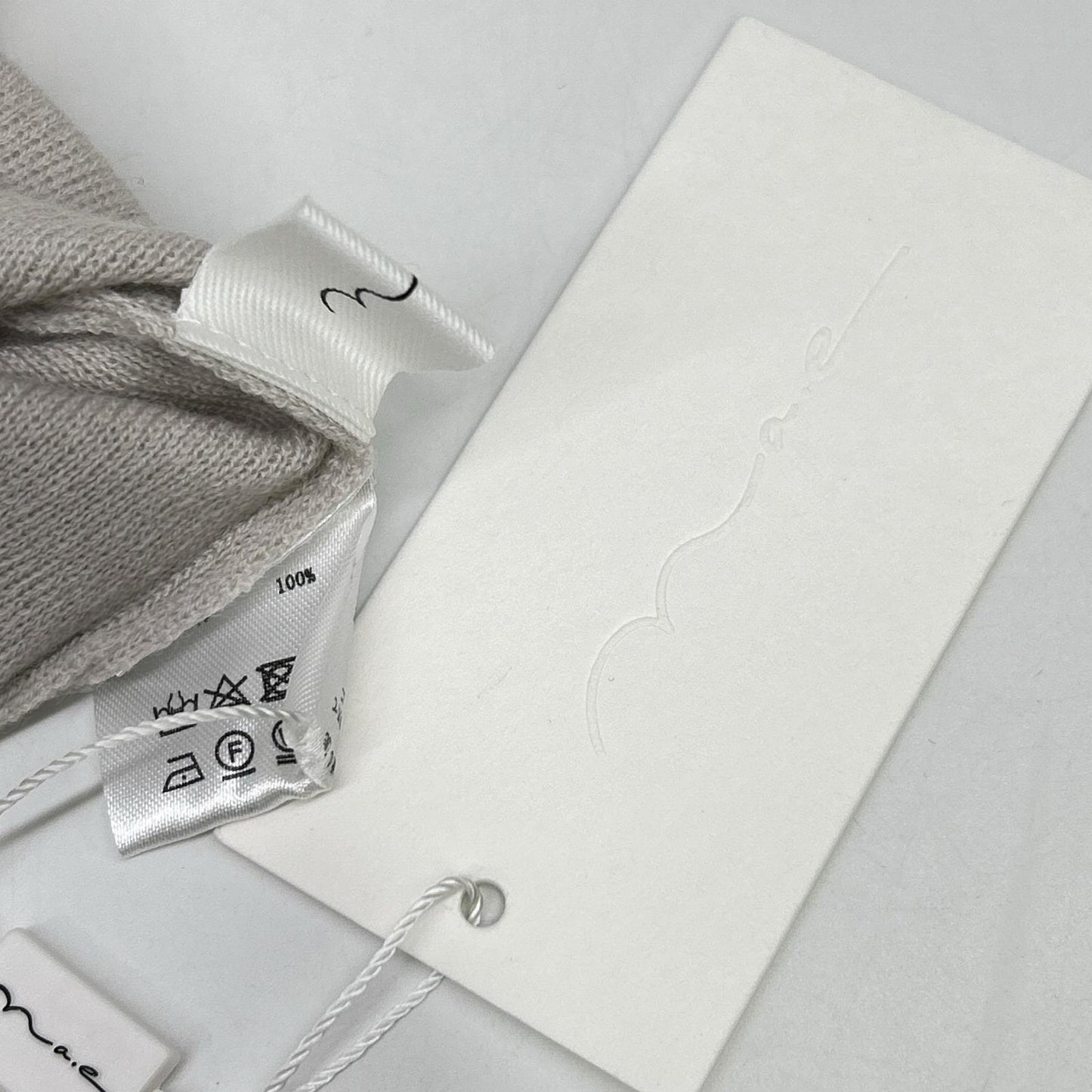 【EVER SERIES】Light Grey Turtleneck Slim Knit Top FREE Women's