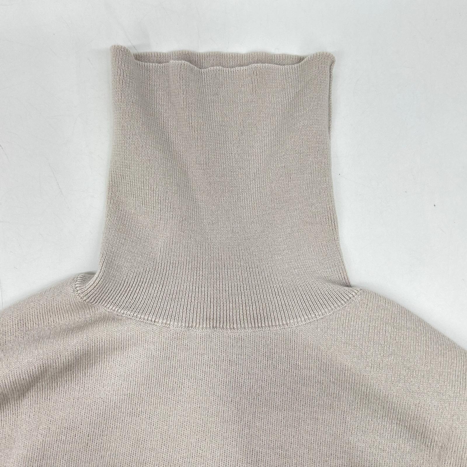 【EVER SERIES】Light Grey Turtleneck Slim Knit Top FREE Women's