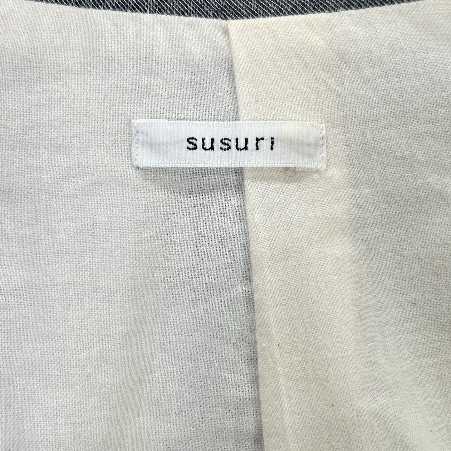 susuri ススリ 17-522 グレー リネン混 4Bジャケット ジャケット
