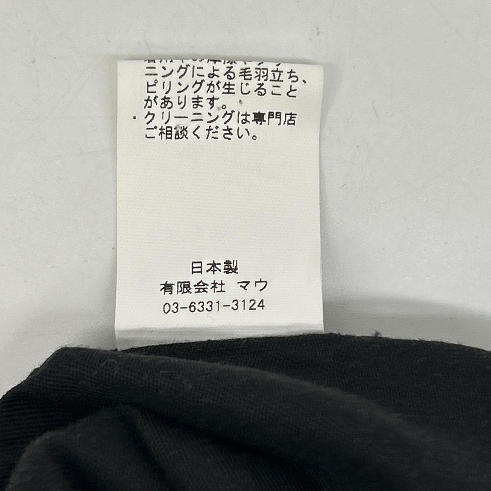 SUSURI ススリ 17-514 ブラック ウール×リネン ステンカラーコート コート