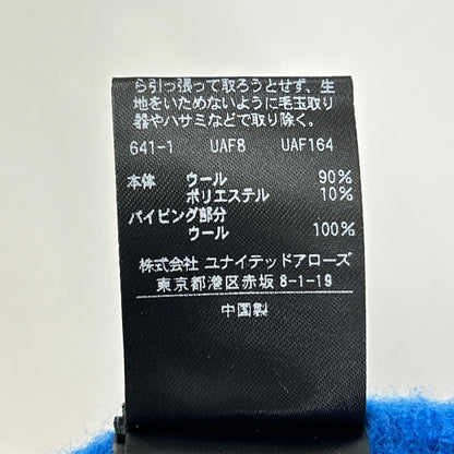 6 ROKU ロク 8625-199-0382 ブルー ウール パイピング チロリアンジャケット ジャケット