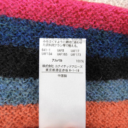 6(ROKU) ロク 美品 ALPACA STRIPE CARDIGAN トップス レディース マルチカラー 8628-199-0097 トップス
