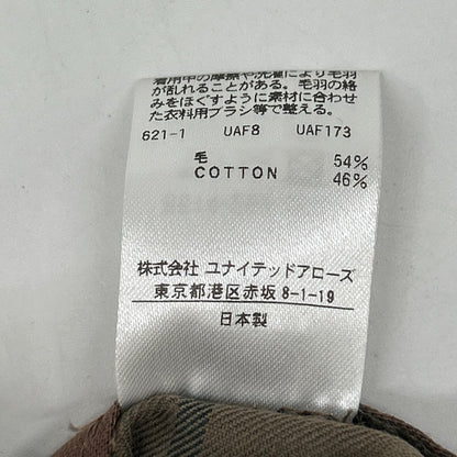 8614-299-0602 棕色 羊毛 棉格纹裤 下装 34 女士