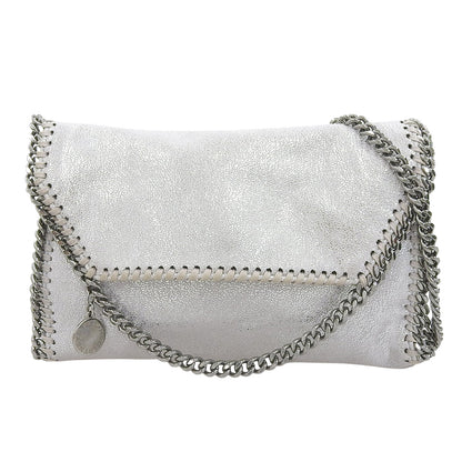 STELLA McCARTNEY ステラマッカートニー ファラベラ ミニ フラップ ショルダーバッグ レディース シルバー ショルダーバッグ